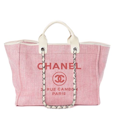 pink chanel tote bag